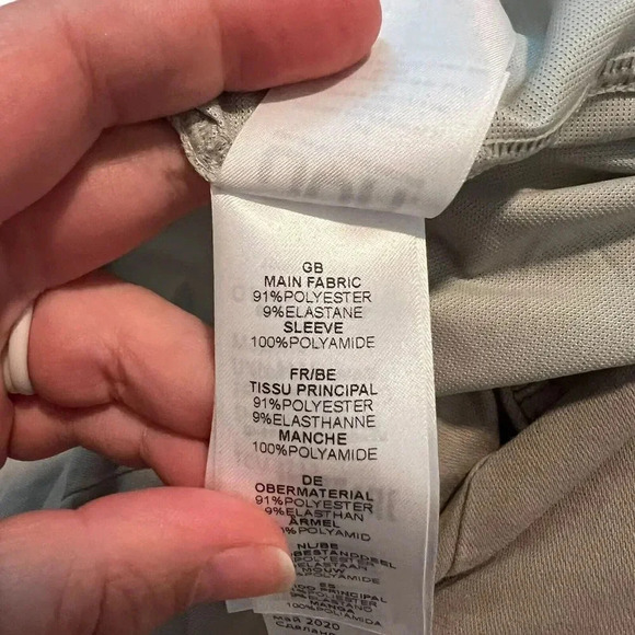 UYN Freemove Performance Polo Shirt Mens Size Large Grey Black Short Sleeve - Picture 6 of 8